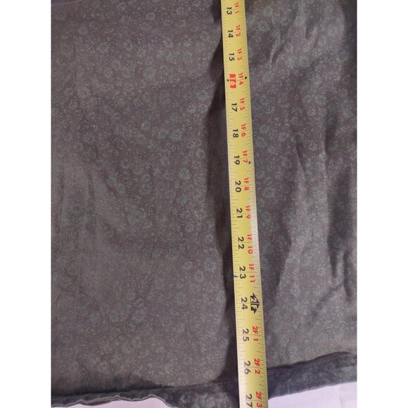 Duluth Trading Co Womens Button Up Top Size 2XL Green Floral Long Sleeve - Picture 6 of 6